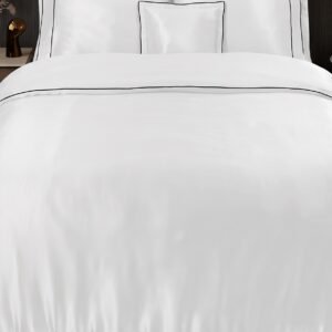 120 Tel Çizgili Pamuk Saten Tek Kişilik Jumbo Otel Nevresim Takımı