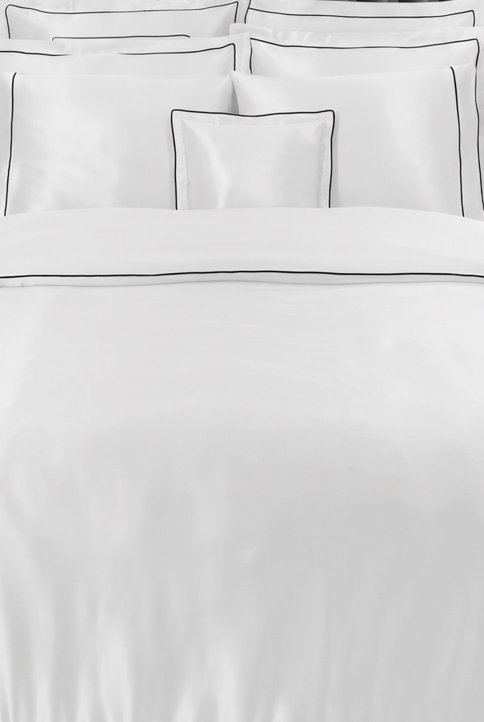 120 Tel Çizgili Pamuk Saten Tek Kişilik Jumbo Otel Nevresim Takımı - Görsel 2