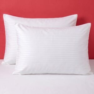 82 Tel Çizgili Otel Yastık Kılıfı 50×70